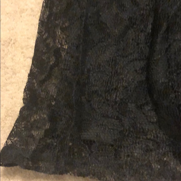 Express Lacy Black Skirt EUC - Picture 8 of 8